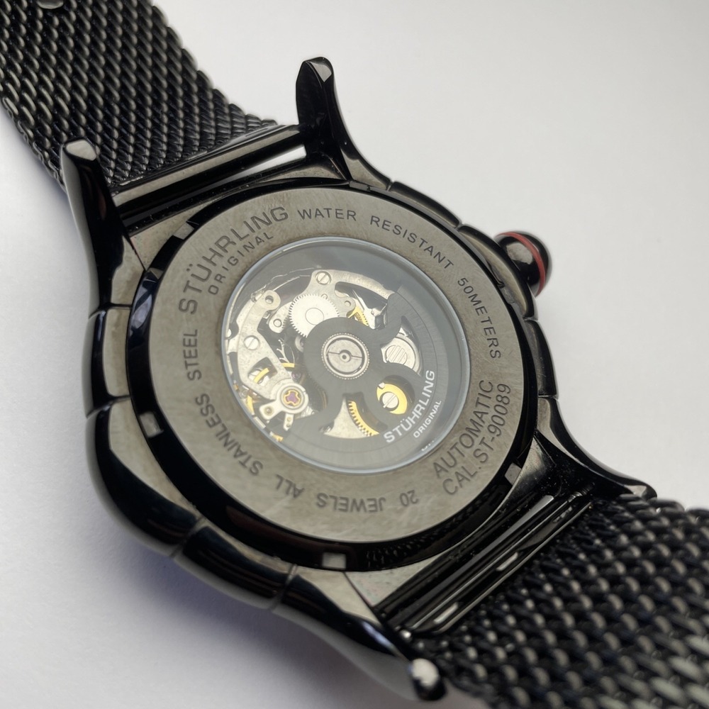 Stuhrling Original Automatic Watch With Steel Mesh Band 53mm - Picture 6 of 8